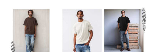 Hypoallergenic Pima cotton tee for men with skin sensitivity, styled in a breathable, irritation-free look”