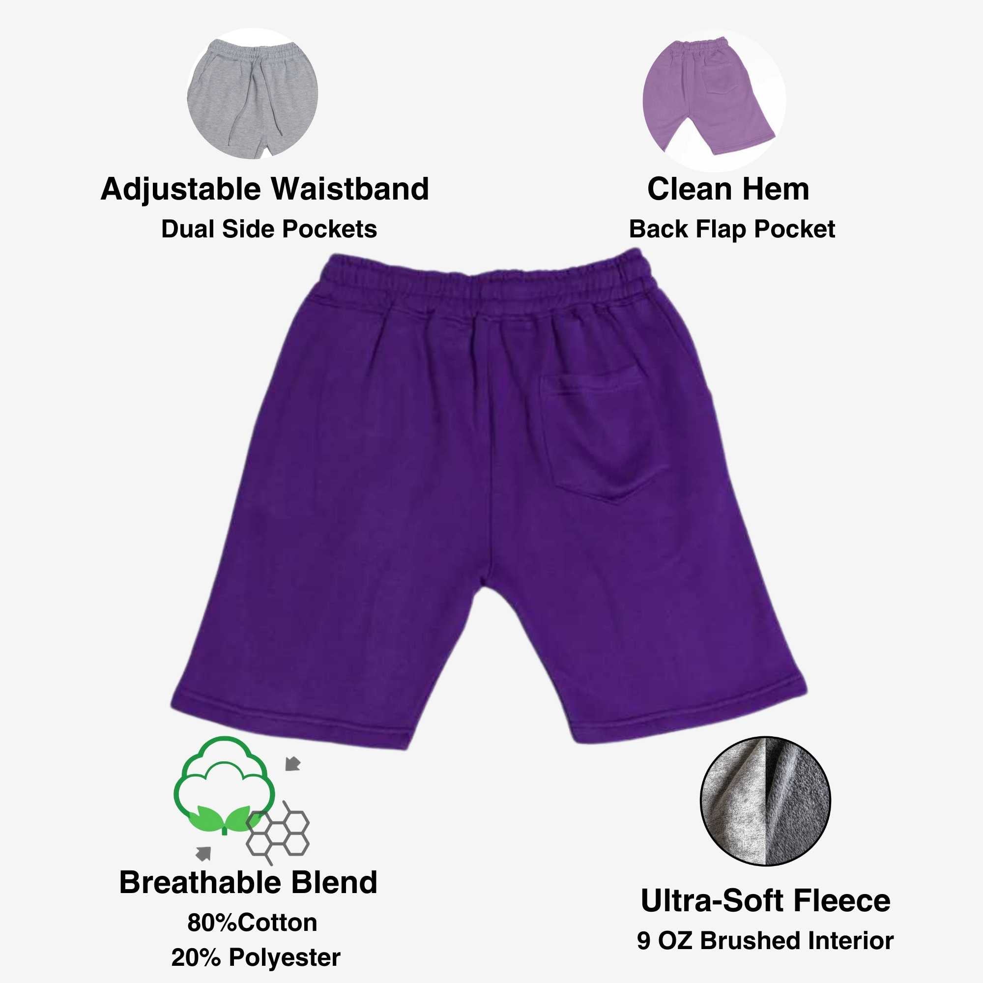 Men’s Fleece Sweatshorts – Soft Fleece, Deep Pockets & Pastel Earth Tones