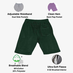 Men’s Fleece Sweatshorts – Soft Fleece, Deep Pockets & Pastel Earth Tones