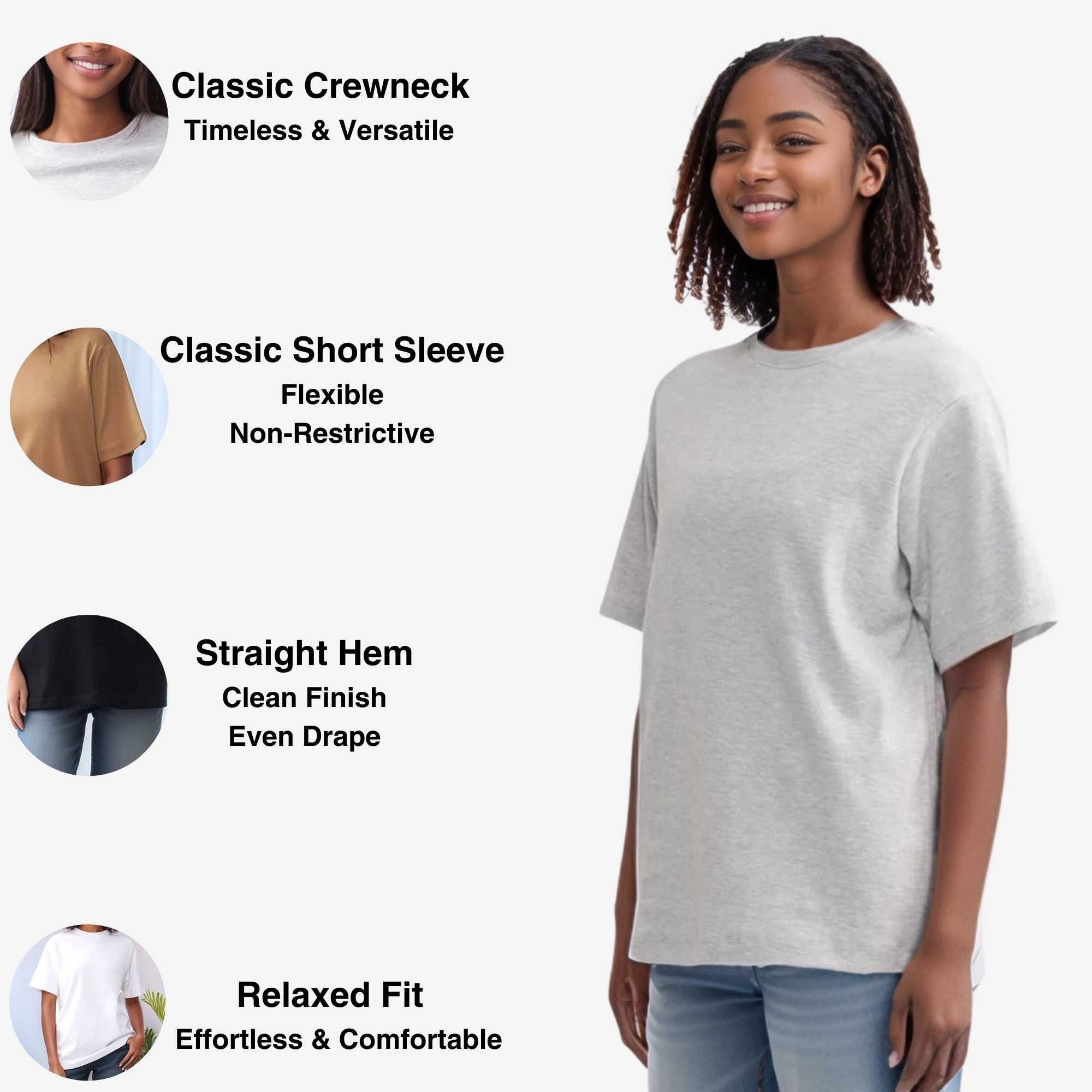 2-Pack Women’s Pima Cotton Tees | Soft, Luxurious Comfort - S / Black + White - www.upstandingapparel.com