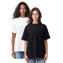 2-Pack Women’s Pima Cotton Tees | Soft, Luxurious Comfort - S / Black + White - www.upstandingapparel.com