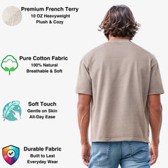 3-Pack Men's Oversized T-Shirts | Vintage-Inspired Style - S / Gray + Khaki + Black - www.upstandingapparel.com