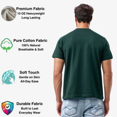 3-Pack Men's Tees | Premium Cotton | Breathable & Durable - S / Khaki + Dark Green + Brown - www.upstandingapparel.com
