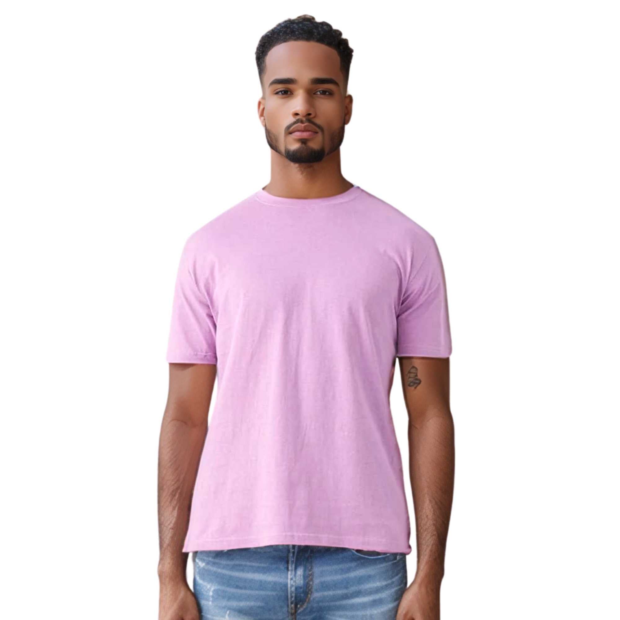 Classic Cotton T-Shirt for Men | Vibrant Spectrum Collection - XS / Lilac - www.upstandingapparel.com