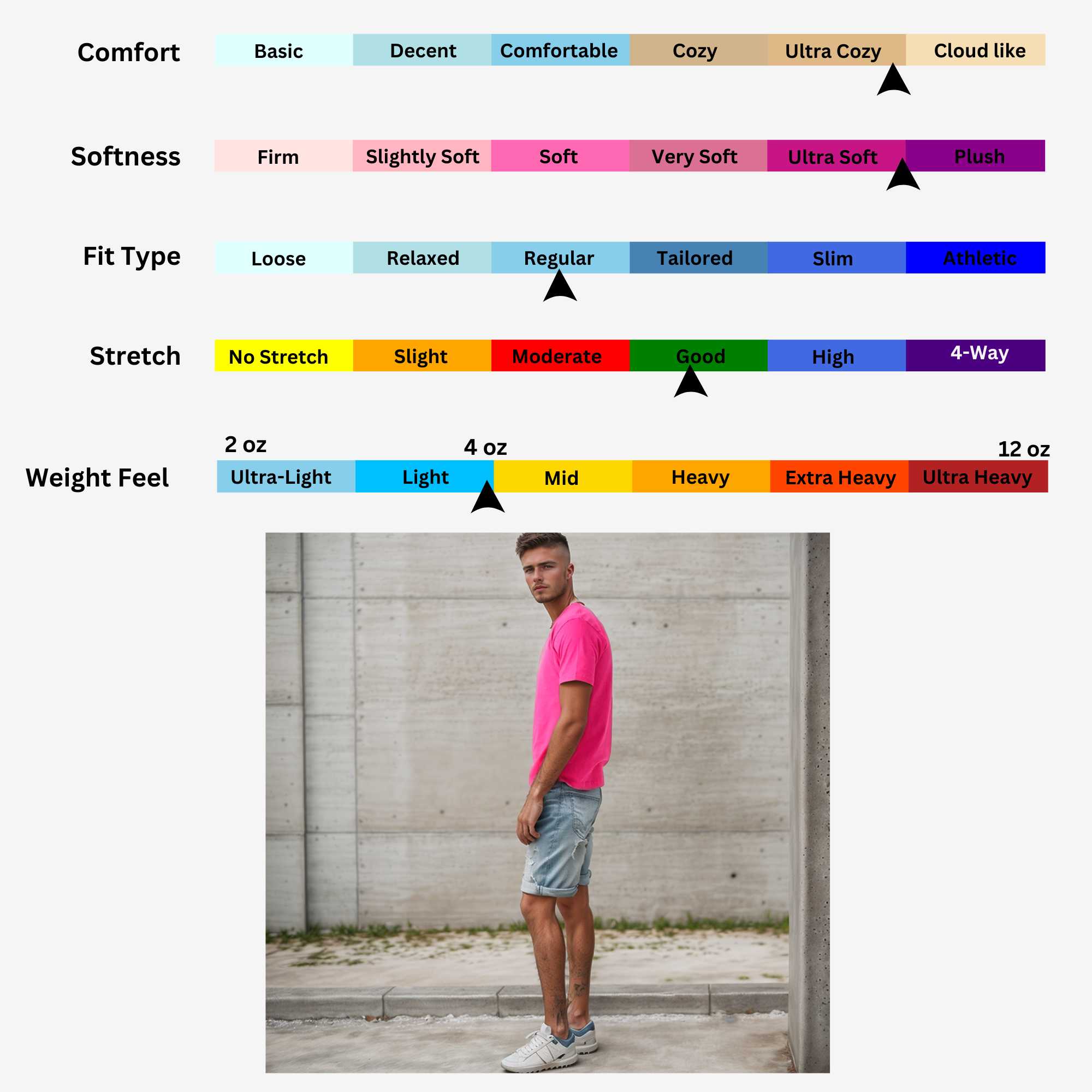 Classic Cotton T-Shirt for Men | Vibrant Spectrum Collection - XS / Hot Pink - www.upstandingapparel.com