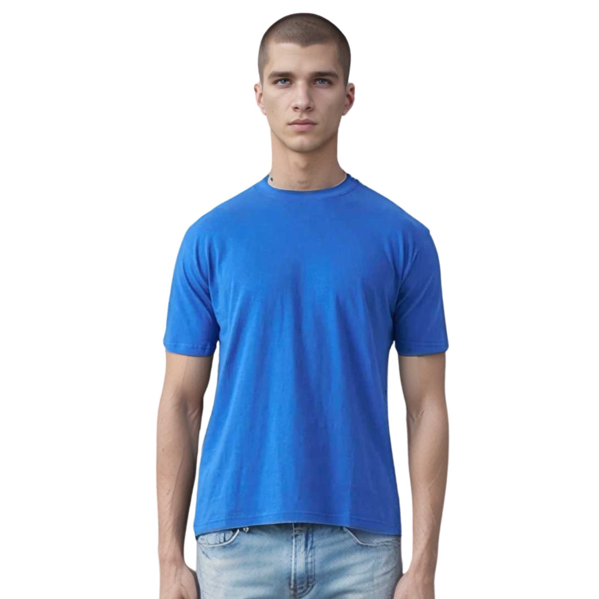 Classic Cotton T-Shirt for Men | Vibrant Spectrum Collection - XS / Royal Blue - www.upstandingapparel.com