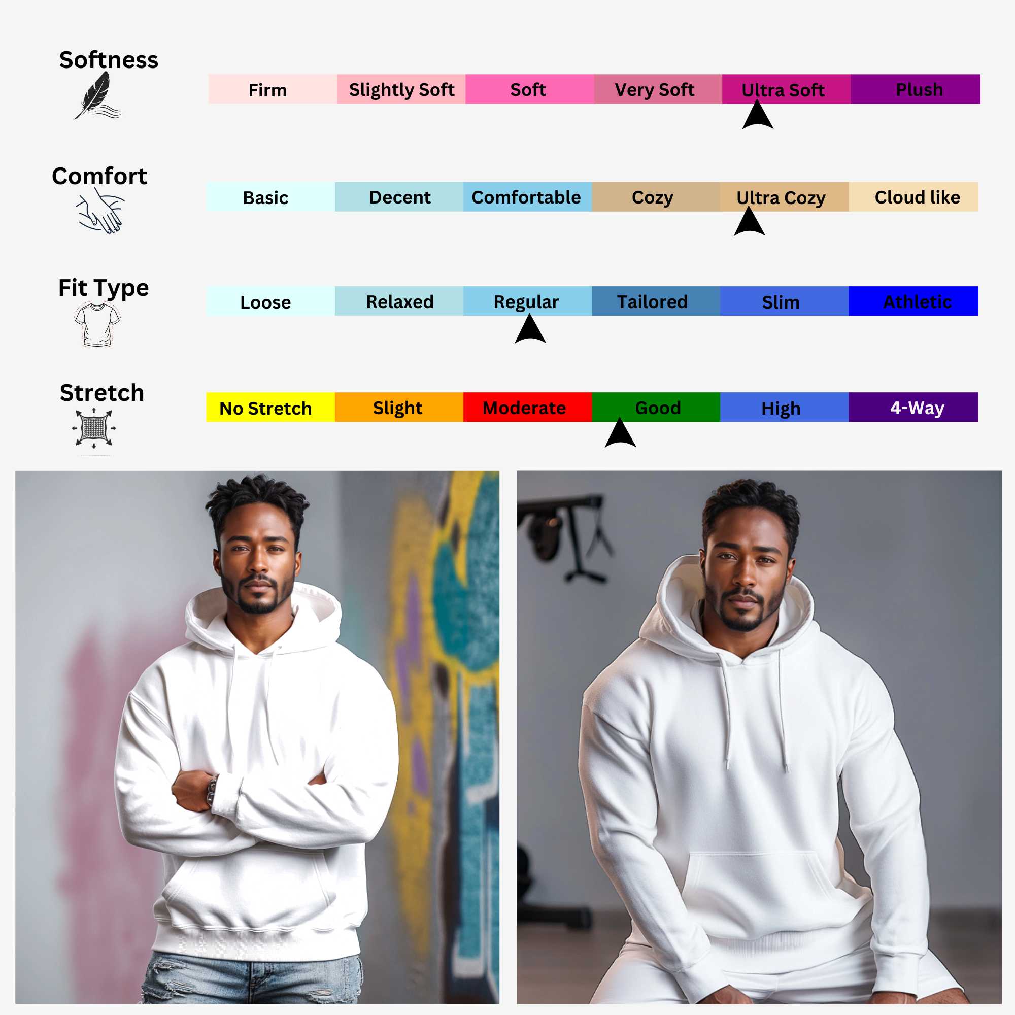 Fleece Hoodie for Men | Classic Essentials | Cozy & Stylish - XS / Black - www.upstandingapparel.com