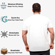 Men's Active Performance Tee | Quick-Dry Workout Essential - S / White - www.upstandingapparel.com
