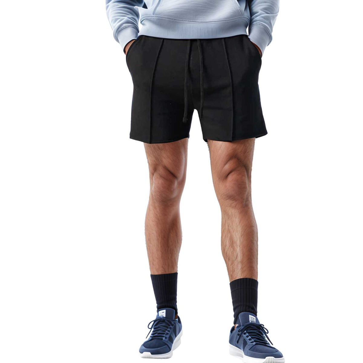 Men’s Cropped Fleece Sweatshorts | Luxurious Comfort & Style - S / Black - www.upstandingapparel.com