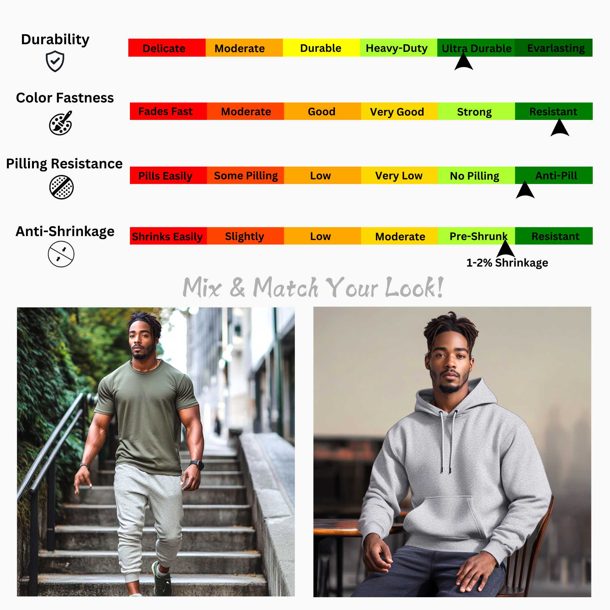 Men's Fleece Hooded Sweatsuit | Classic Comfort Collection - XS / Black - www.upstandingapparel.com