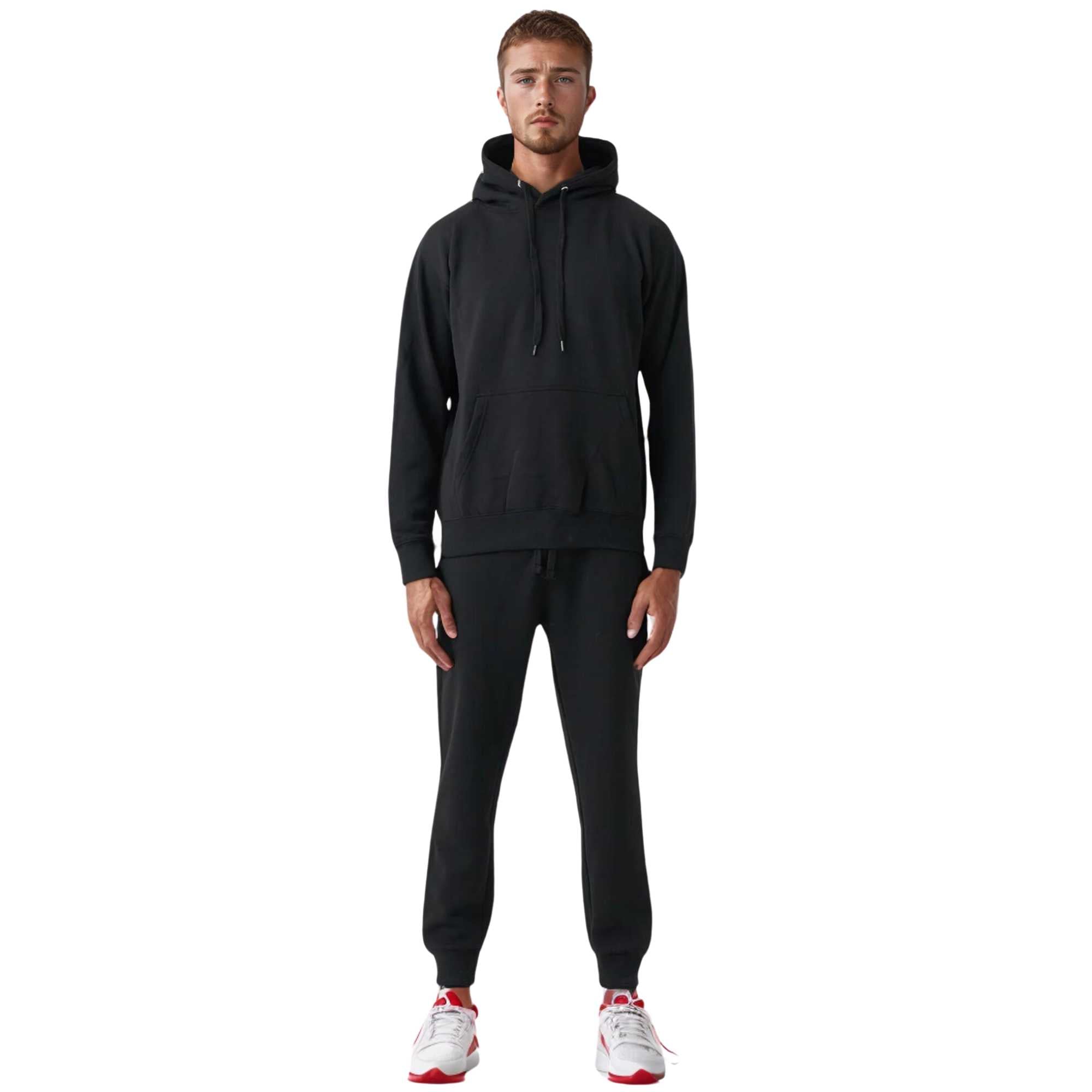 Men's Fleece Hooded Sweatsuit | Classic Comfort Collection - XS / Black - www.upstandingapparel.com