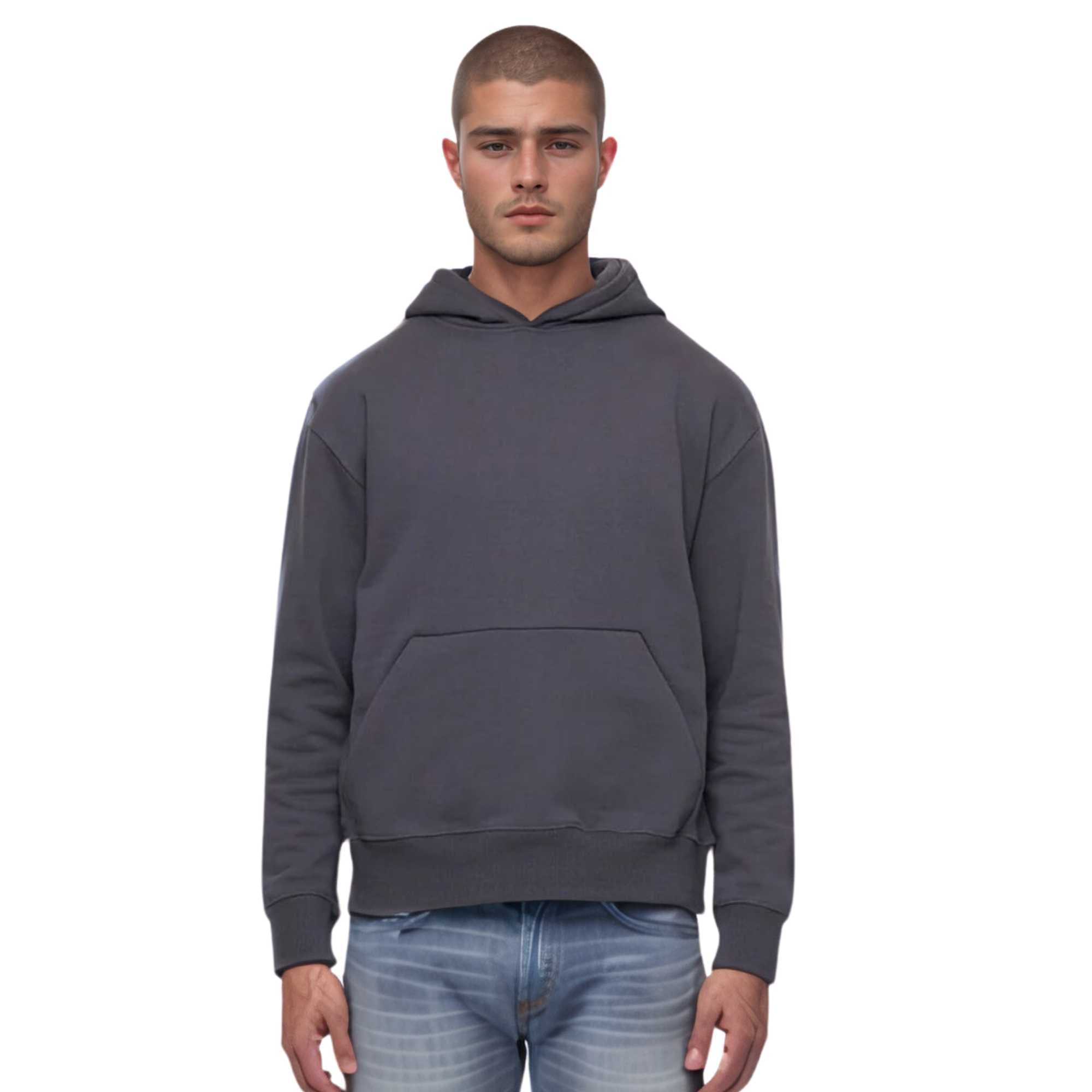 Men's Heavyweight Fleece Hoodie | Warm Luxe Essential - S / Shadow - www.upstandingapparel.com