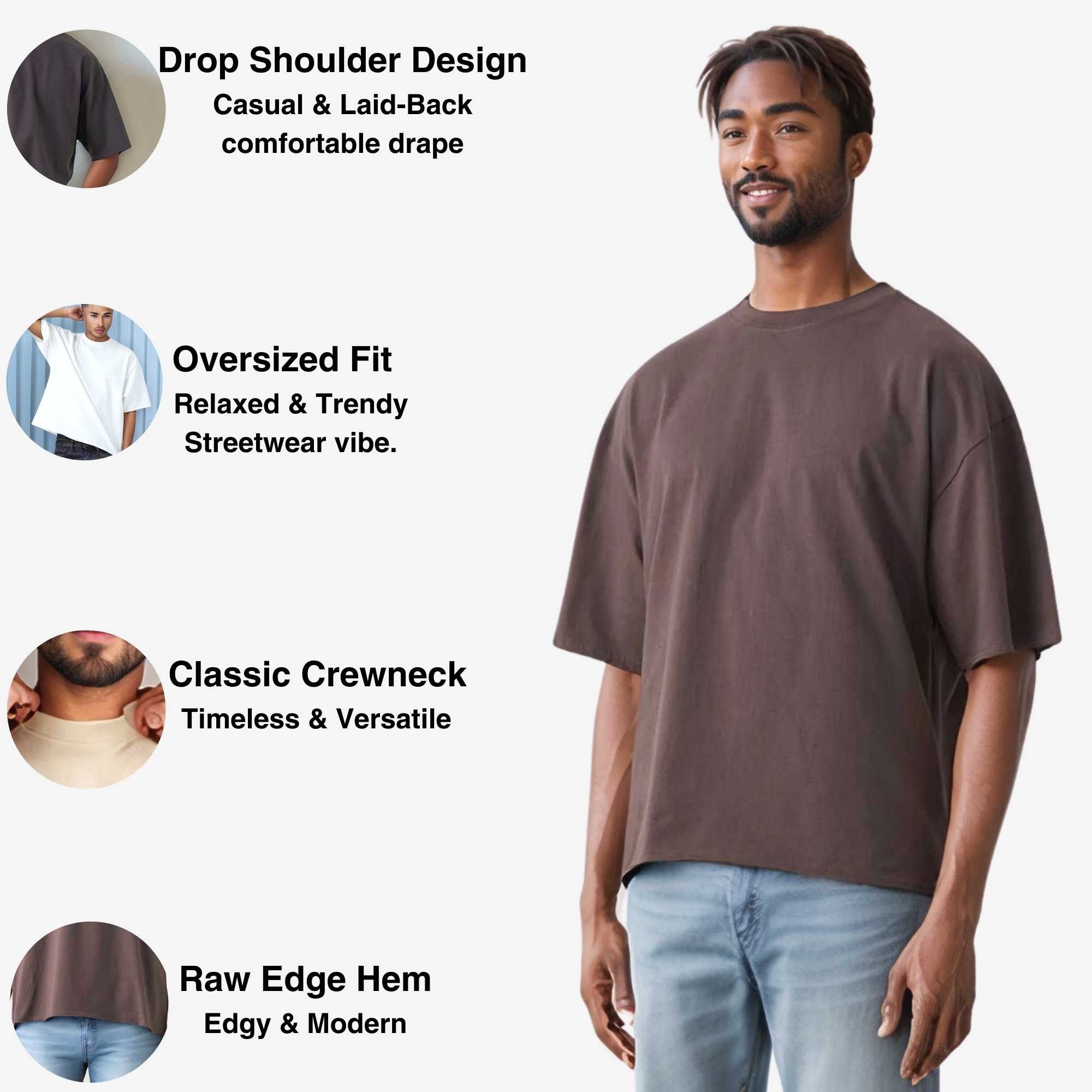 Men's Oversized Cotton Cropped T-Shirt | Streetwear Vibe - S / White - www.upstandingapparel.com