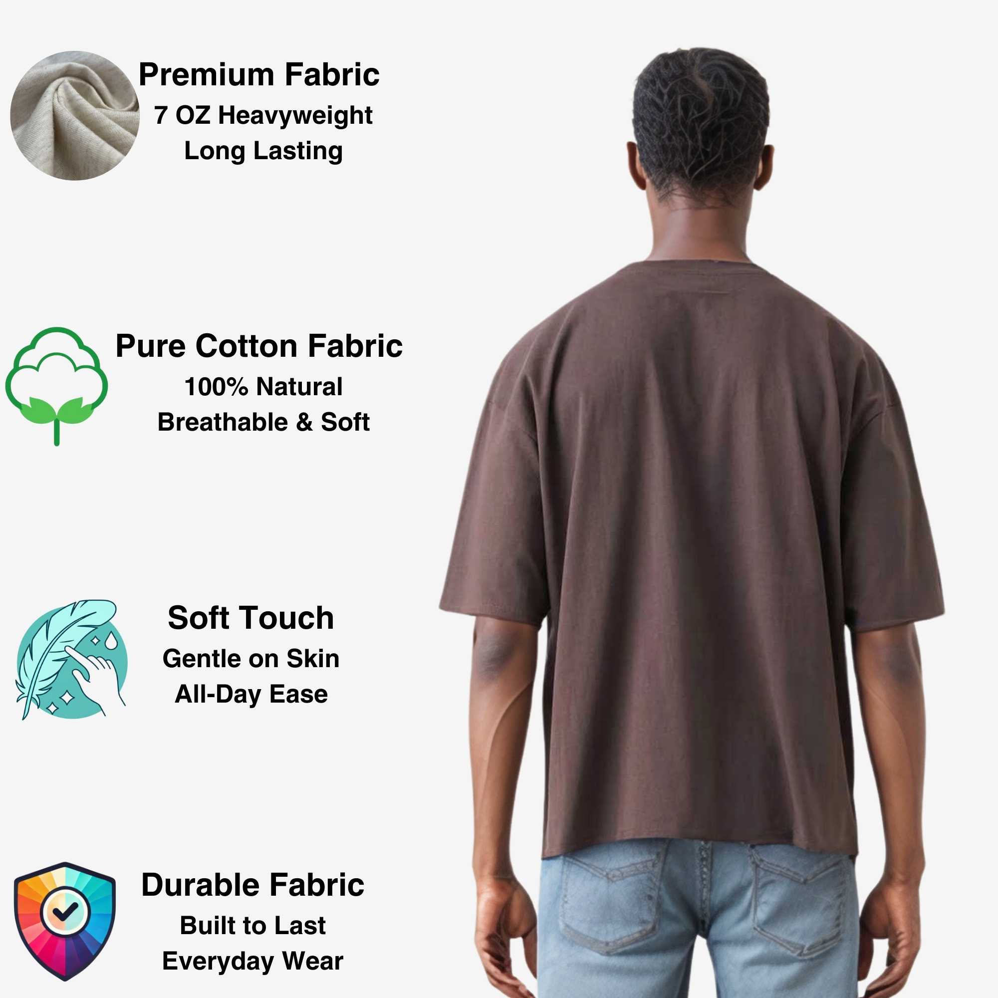 Men's Oversized Cotton Cropped T-Shirt | Streetwear Vibe - S / White - www.upstandingapparel.com