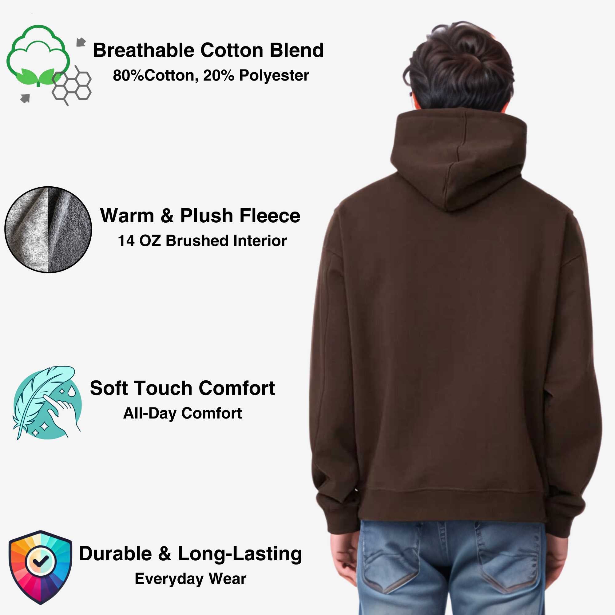Men’s Oversized Fleece Hoodie | Heavyweight Urban Comfort - S / Dark Gray - www.upstandingapparel.com