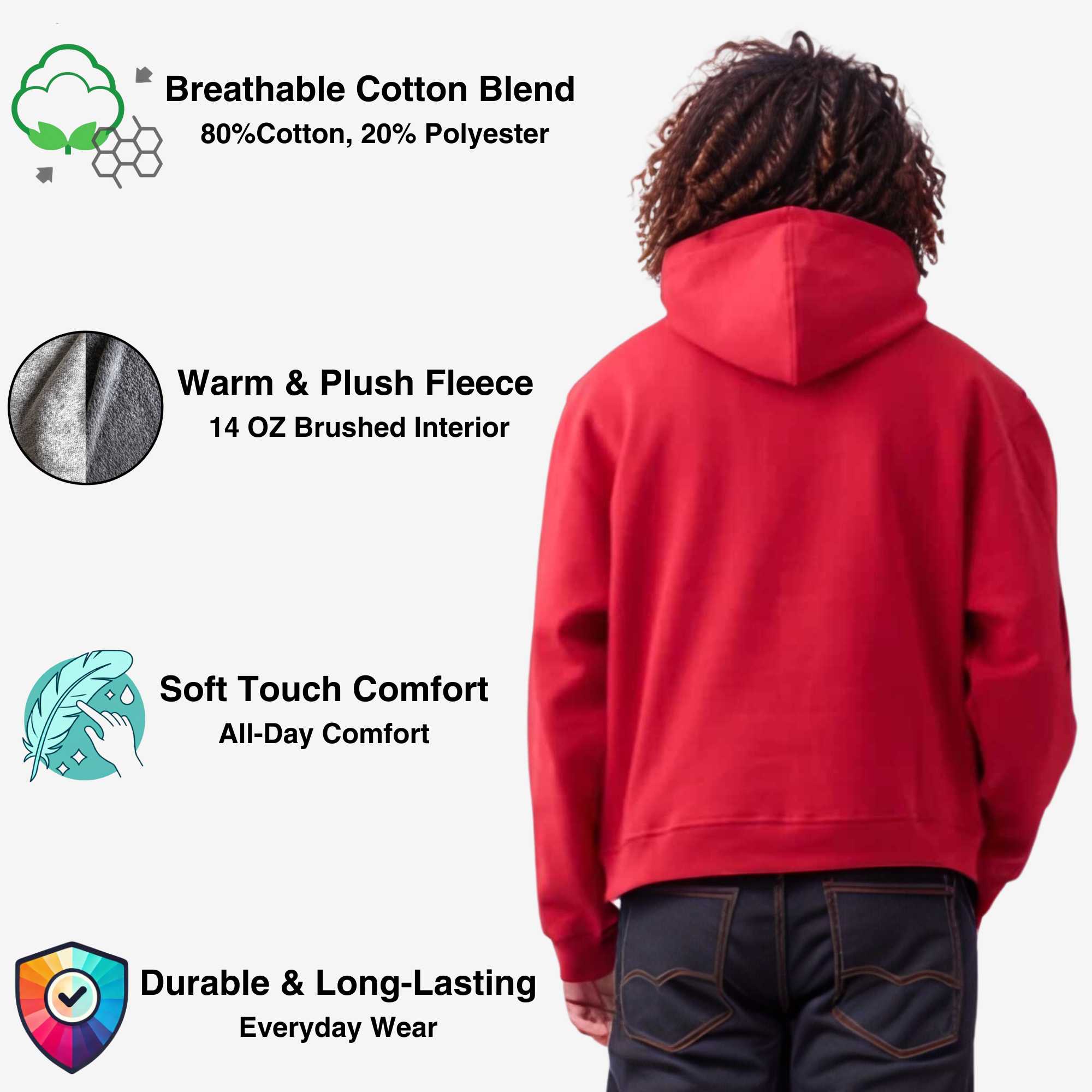 Men’s Oversized Fleece Hoodie | Heavyweight Urban Comfort - S / Dark Gray - www.upstandingapparel.com