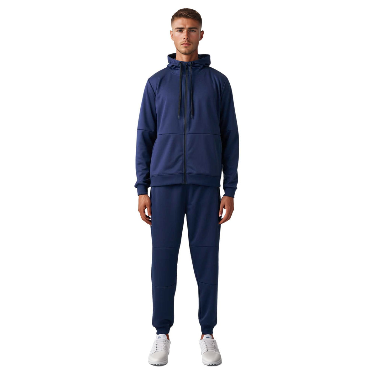 Men's Performance Tracksuit | Breathable & Moisture-Wicking - S / Navy - www.upstandingapparel.com
