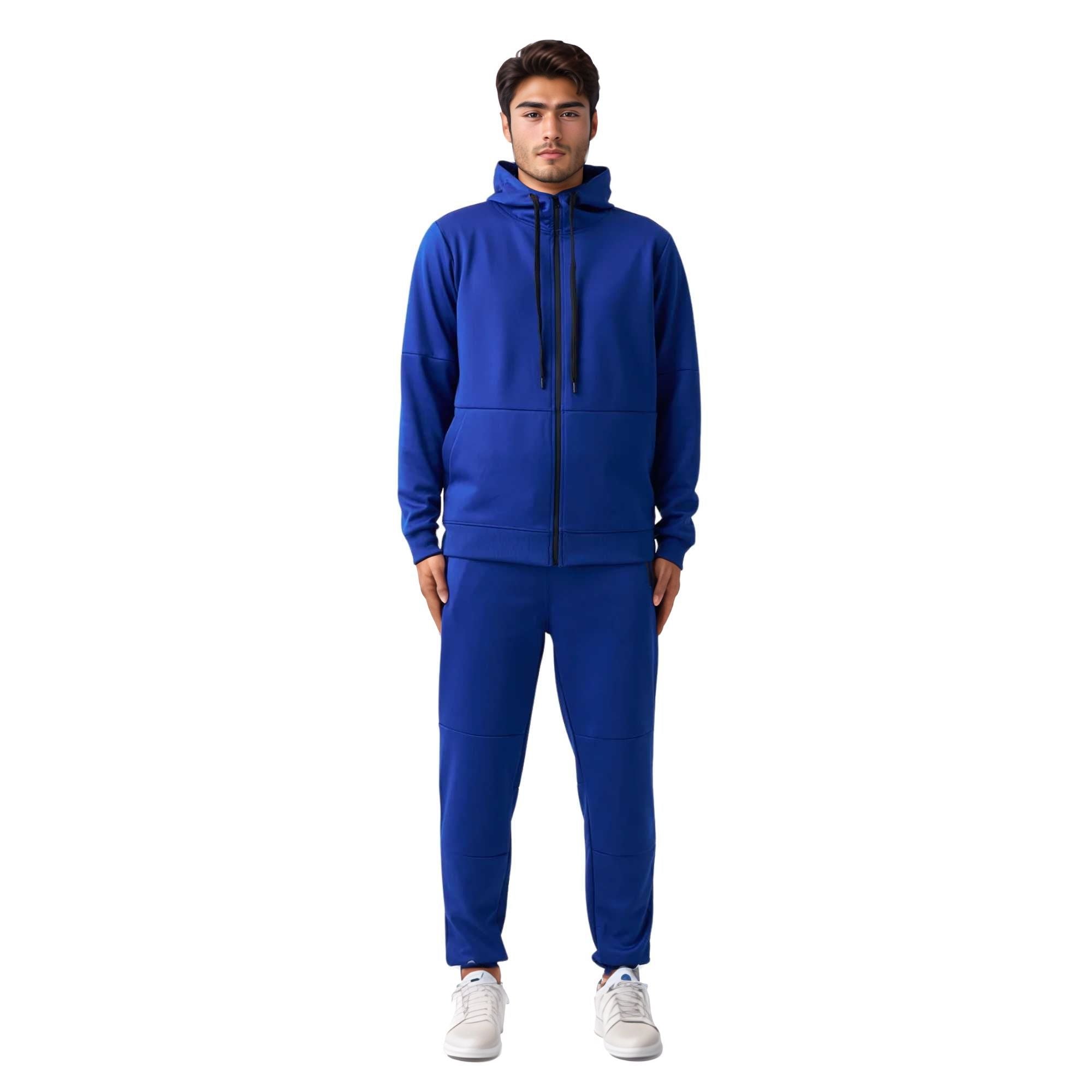 Men's Performance Tracksuit | Breathable & Moisture-Wicking - S / Royal Blue - www.upstandingapparel.com