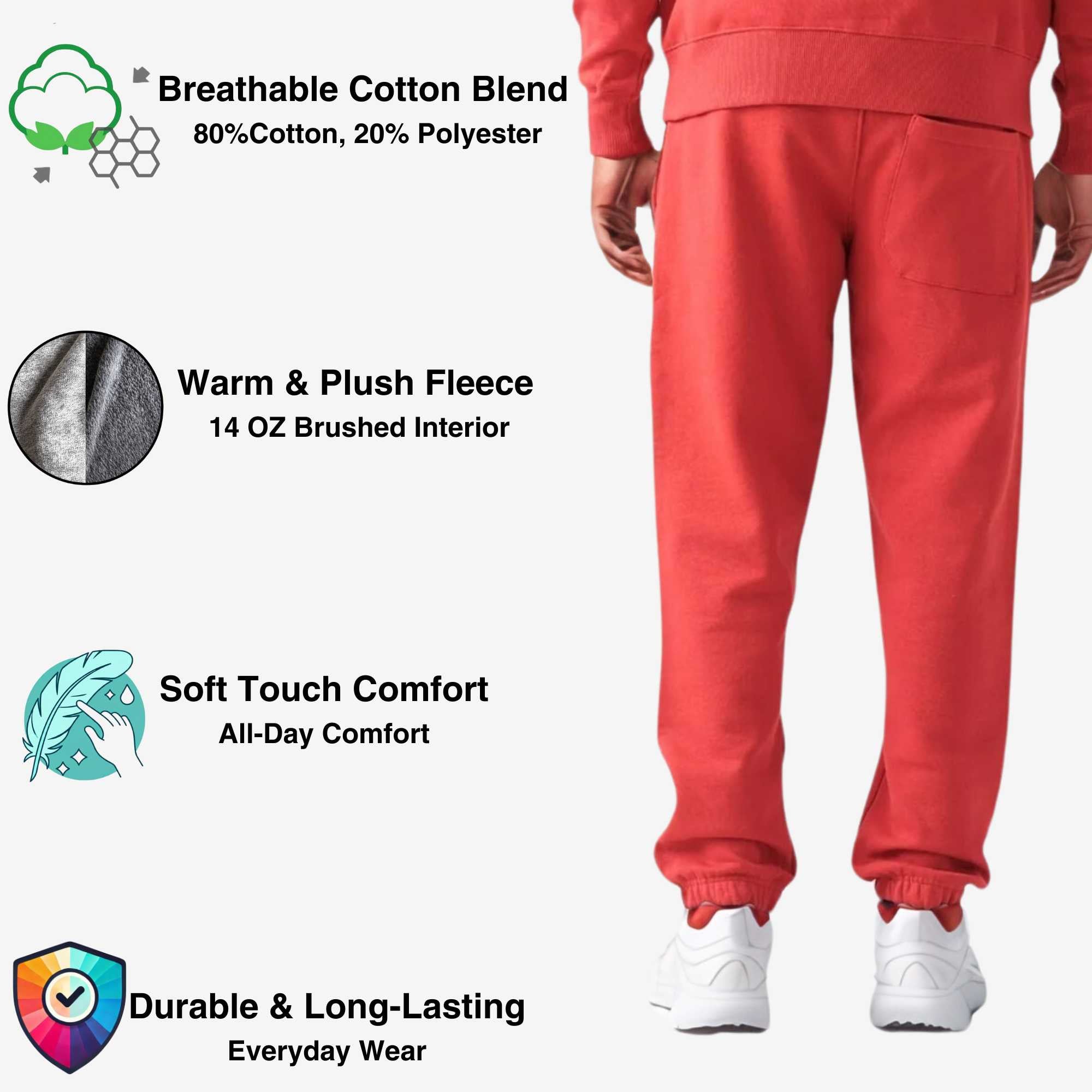 Men’s Premium Heavyweight Sweatpants | Cozy Winter Essential - S / Black - www.upstandingapparel.com