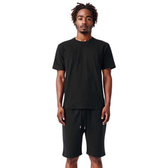 Men's T-Shirt & Sweatshorts Set | Classic Comfort Collection - XS / Black - www.upstandingapparel.com