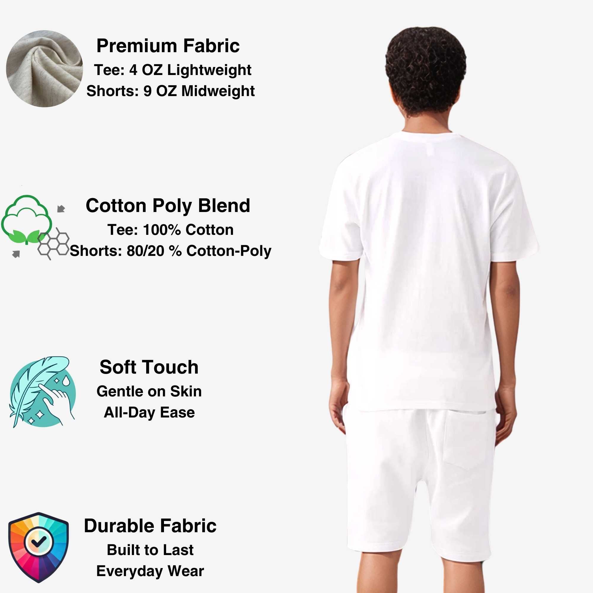 Men's T-Shirt & Sweatshorts Set | Classic Comfort Collection - XS / Black - www.upstandingapparel.com