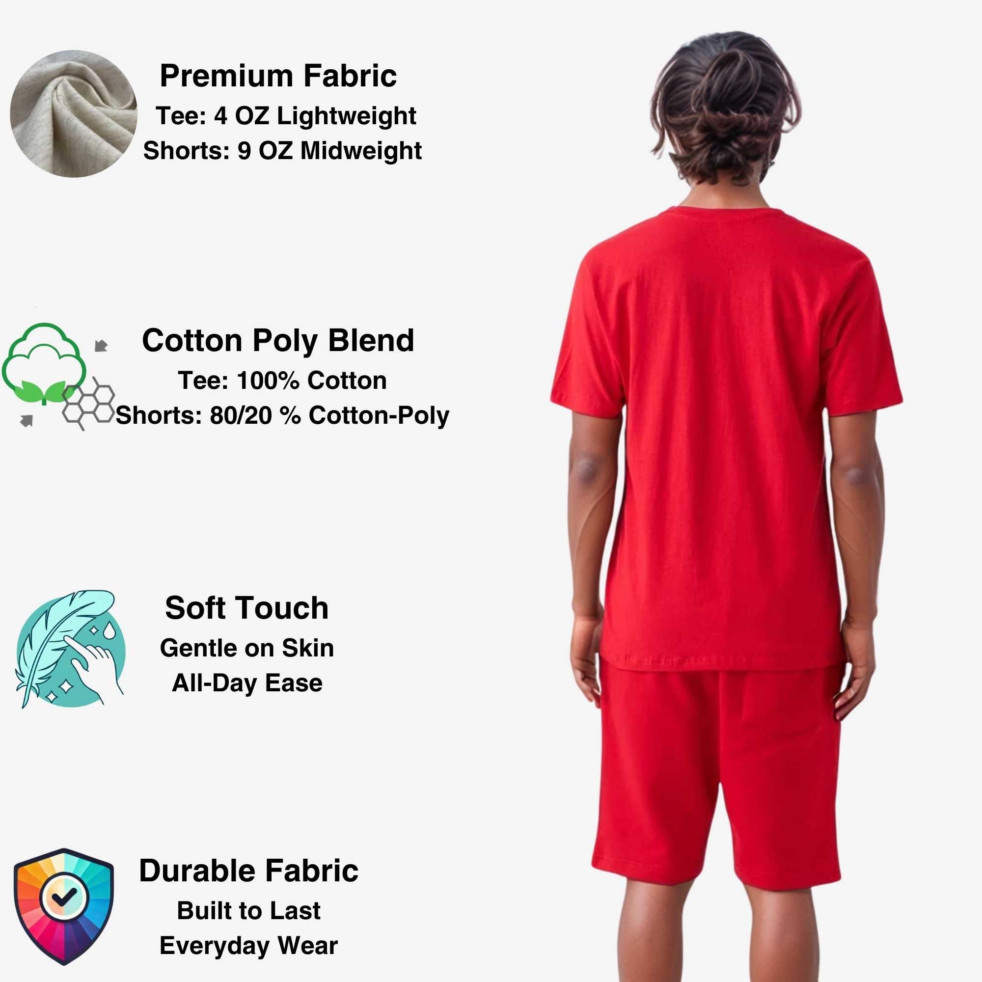 Men's T-Shirt & Sweatshorts Set | Vibrant Vibes Collection - XS / Yellow - www.upstandingapparel.com