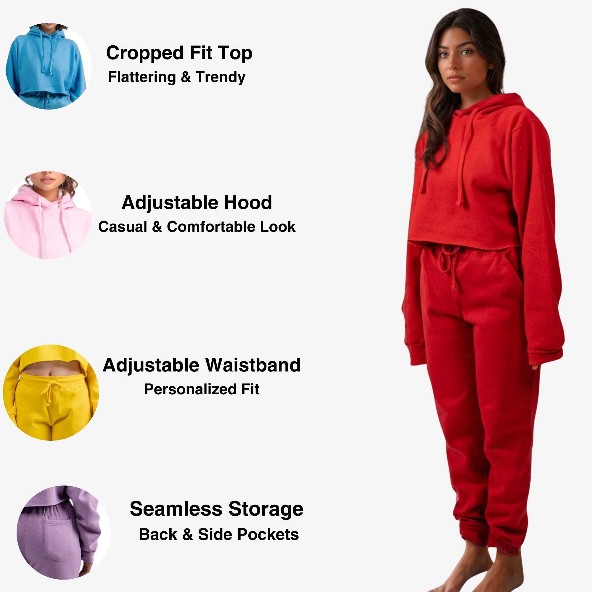 Women's Cropped Hoodie Sweatsuit | Timeless & Cozy Essentials - XS / Camo - www.upstandingapparel.com
