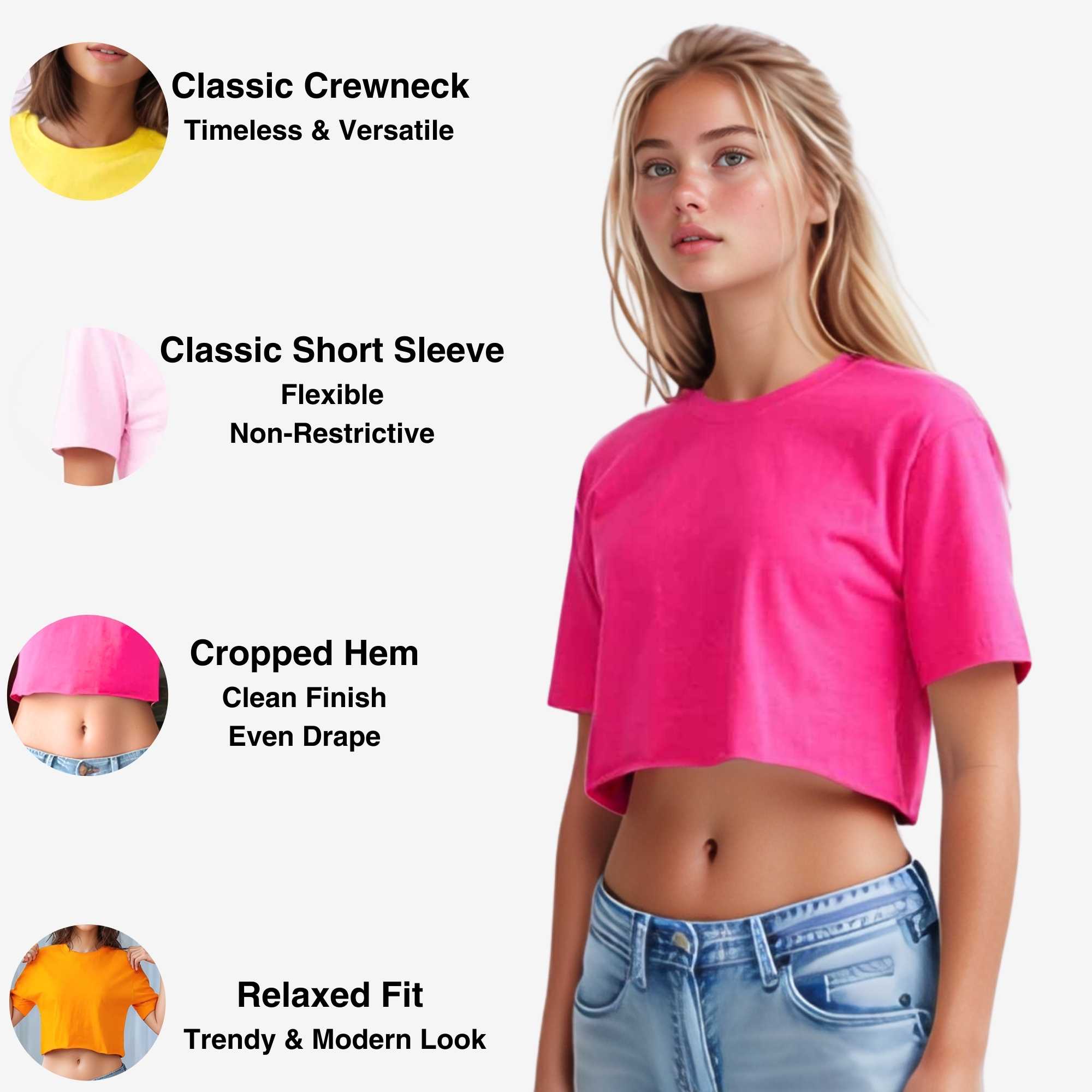 Women's Cropped T-shirt | Bold & Playful | Vibrant Energy - XS / Purple - www.upstandingapparel.com