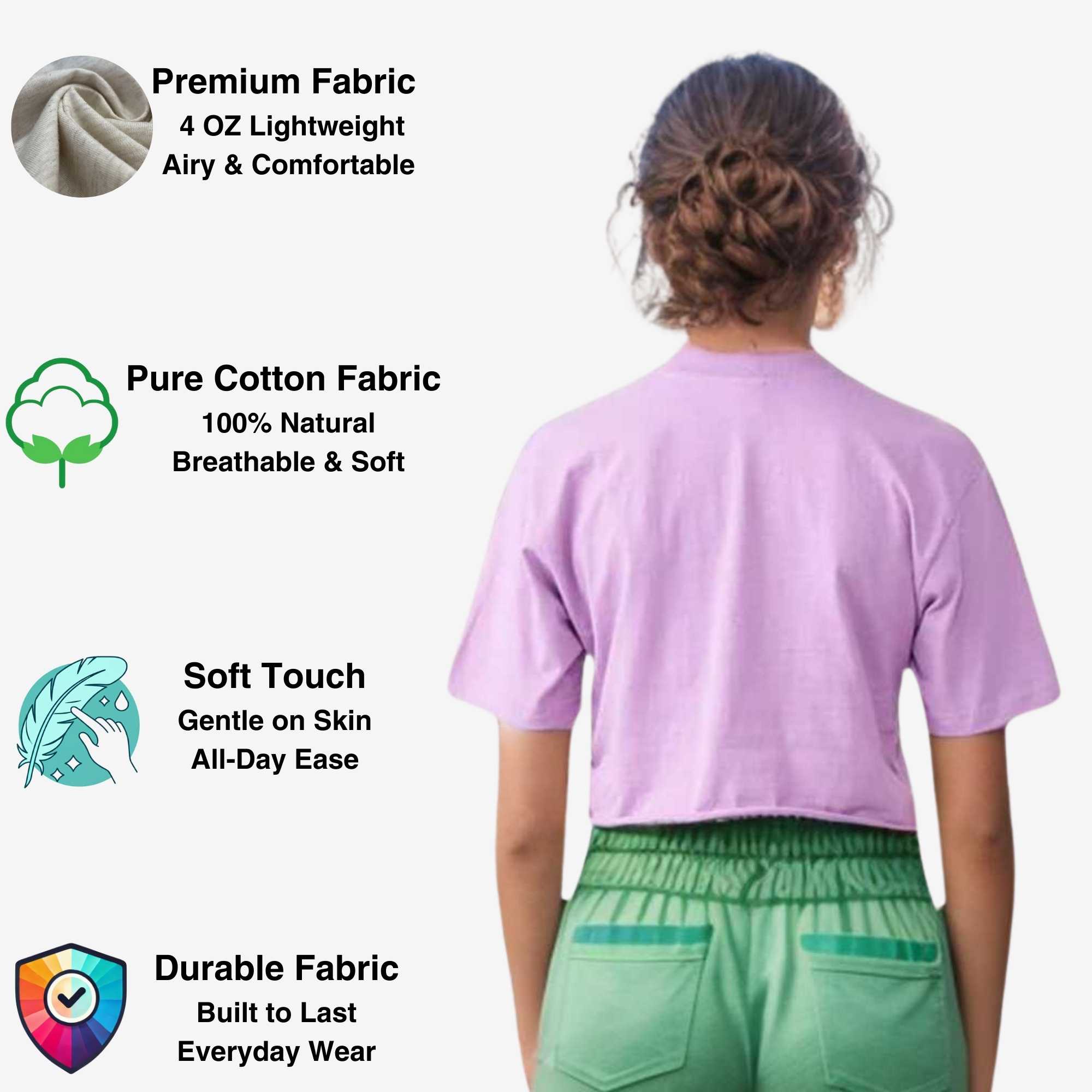 Women's Cropped T-shirt | Bold & Playful | Vibrant Energy - XS / Purple - www.upstandingapparel.com