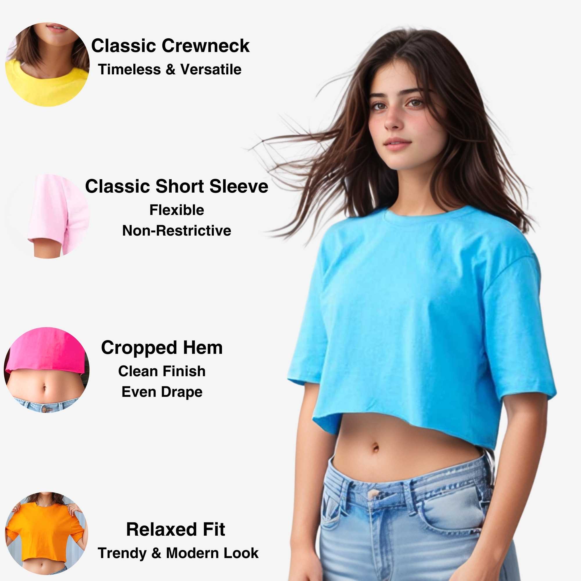 Women's Cropped T-shirt | Bold & Playful | Vibrant Energy - XS / Purple - www.upstandingapparel.com