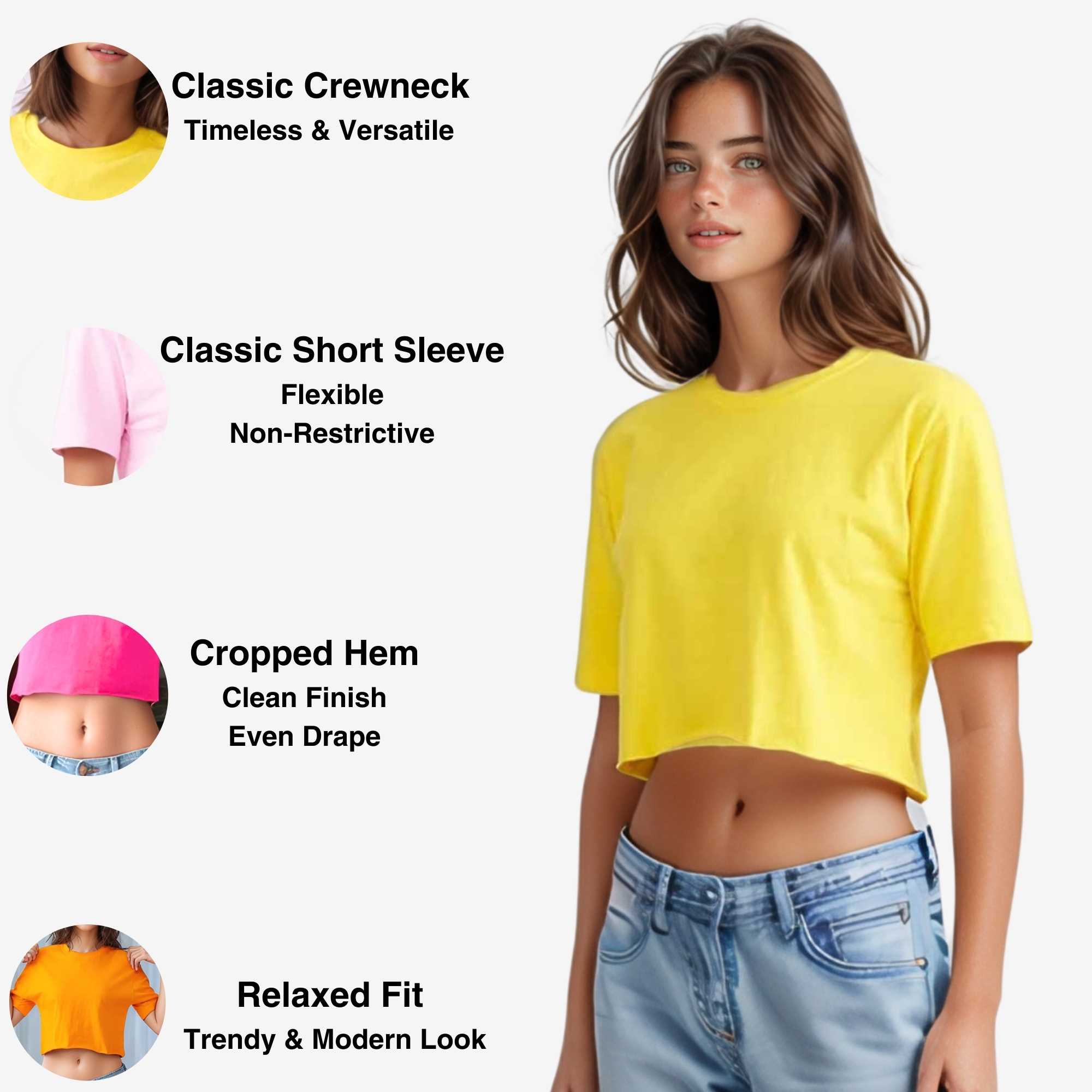Women's Cropped T-shirt | Bold & Playful | Vibrant Energy - XS / Purple - www.upstandingapparel.com