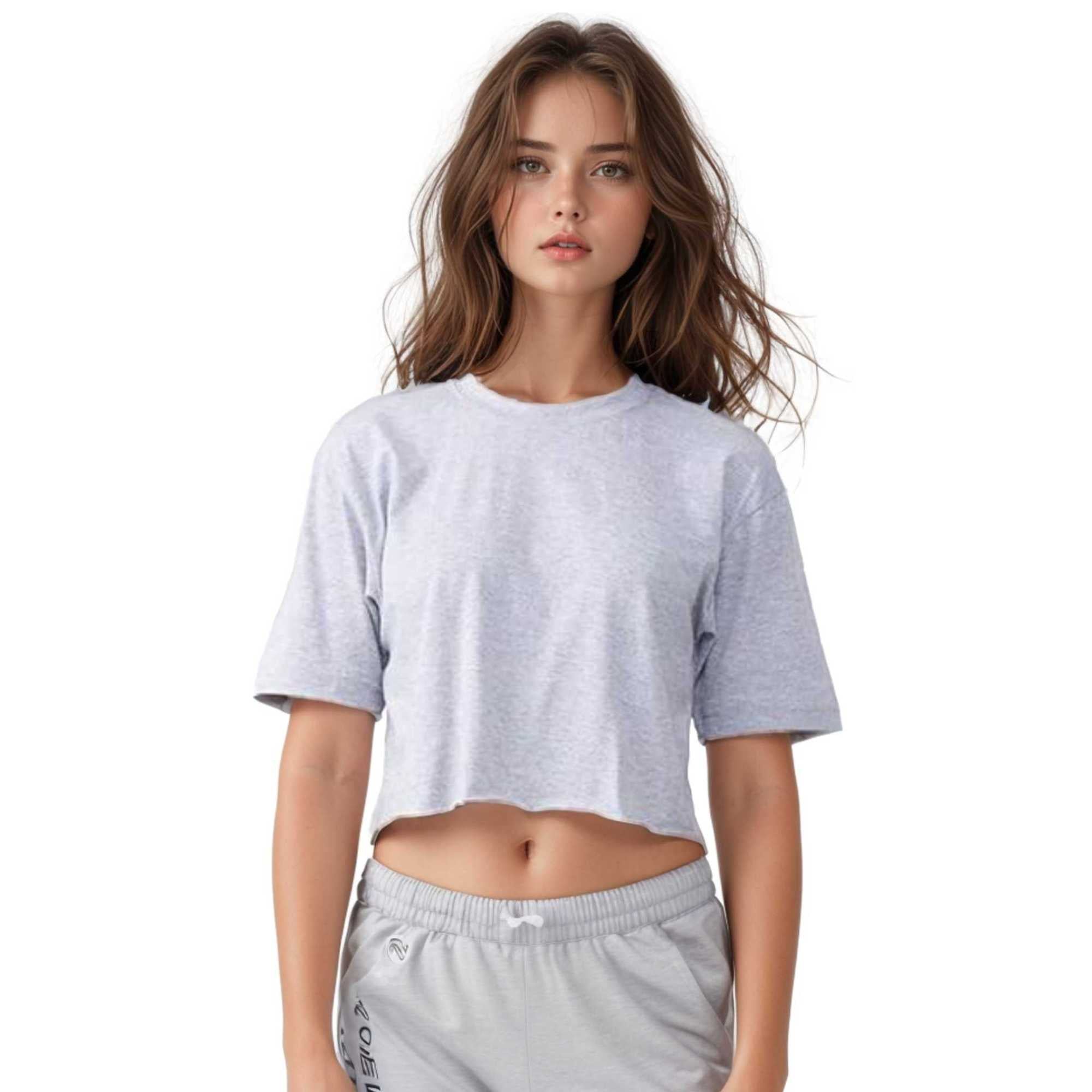 Women's Cropped T-shirt | Versatile & Classic Naturals Collection - XS / Gray - www.upstandingapparel.com