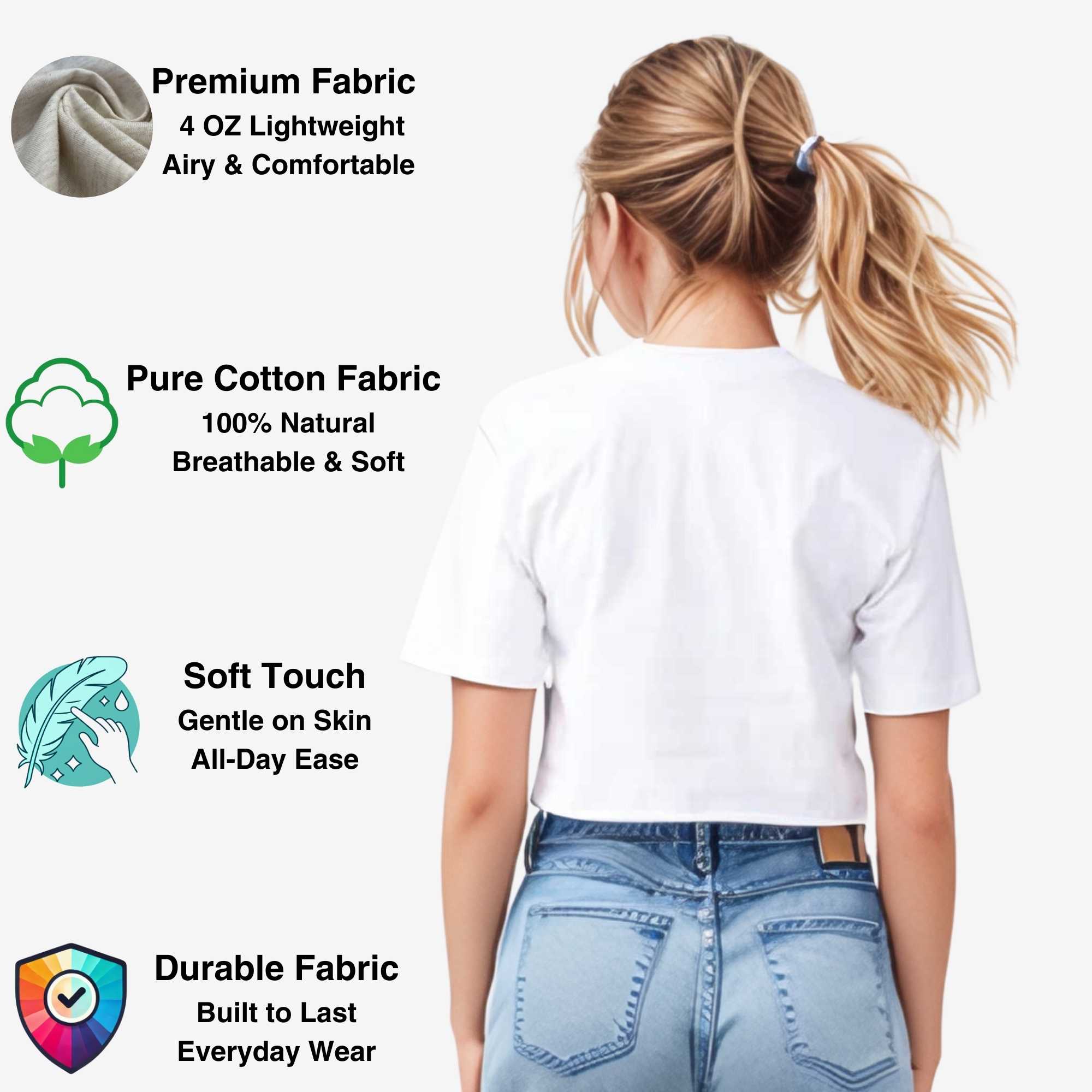 Women's Cropped T-shirt | Versatile & Classic Naturals Collection - XS / Black - www.upstandingapparel.com