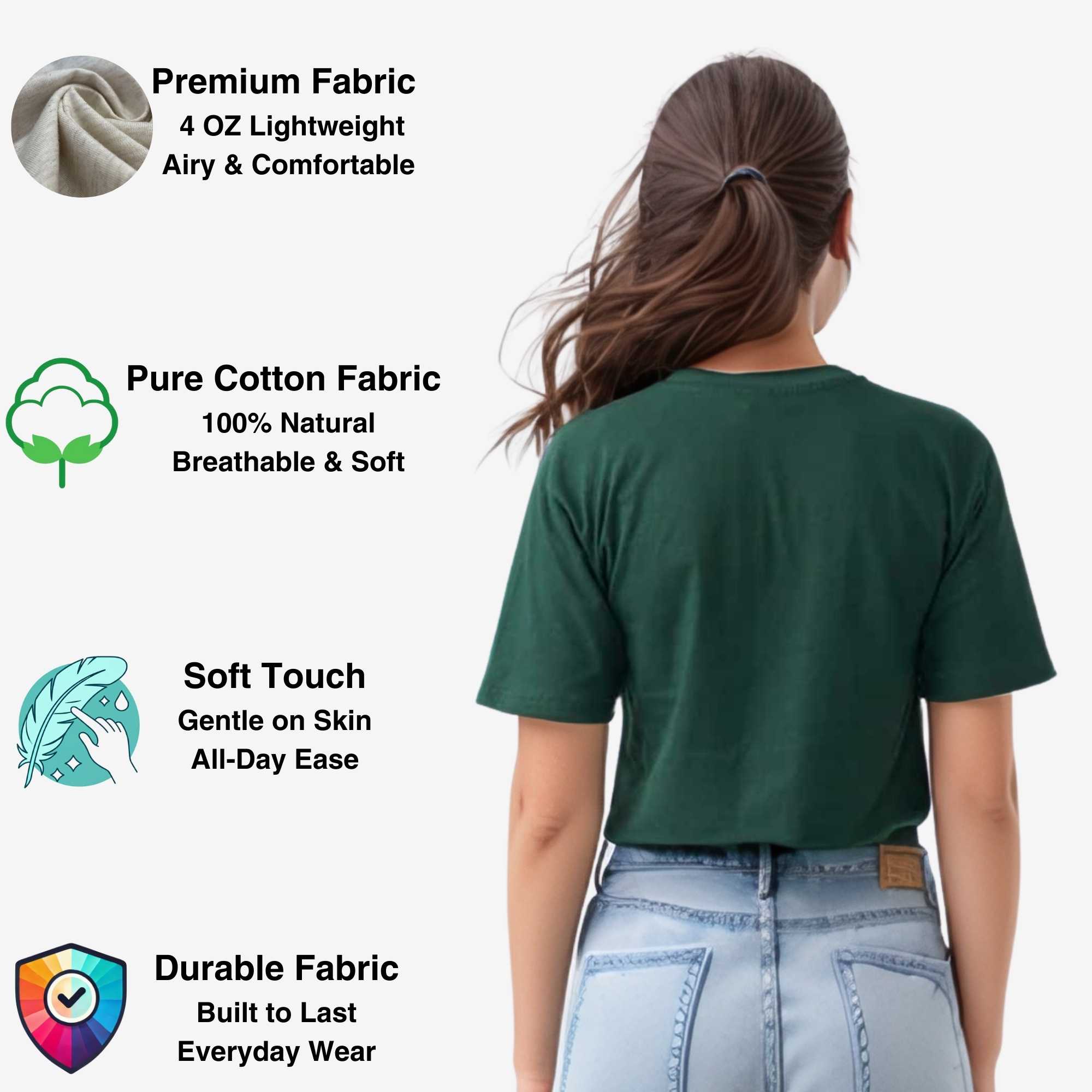 Women's Cropped T-shirt | Versatile & Classic Naturals Collection - XS / Black - www.upstandingapparel.com