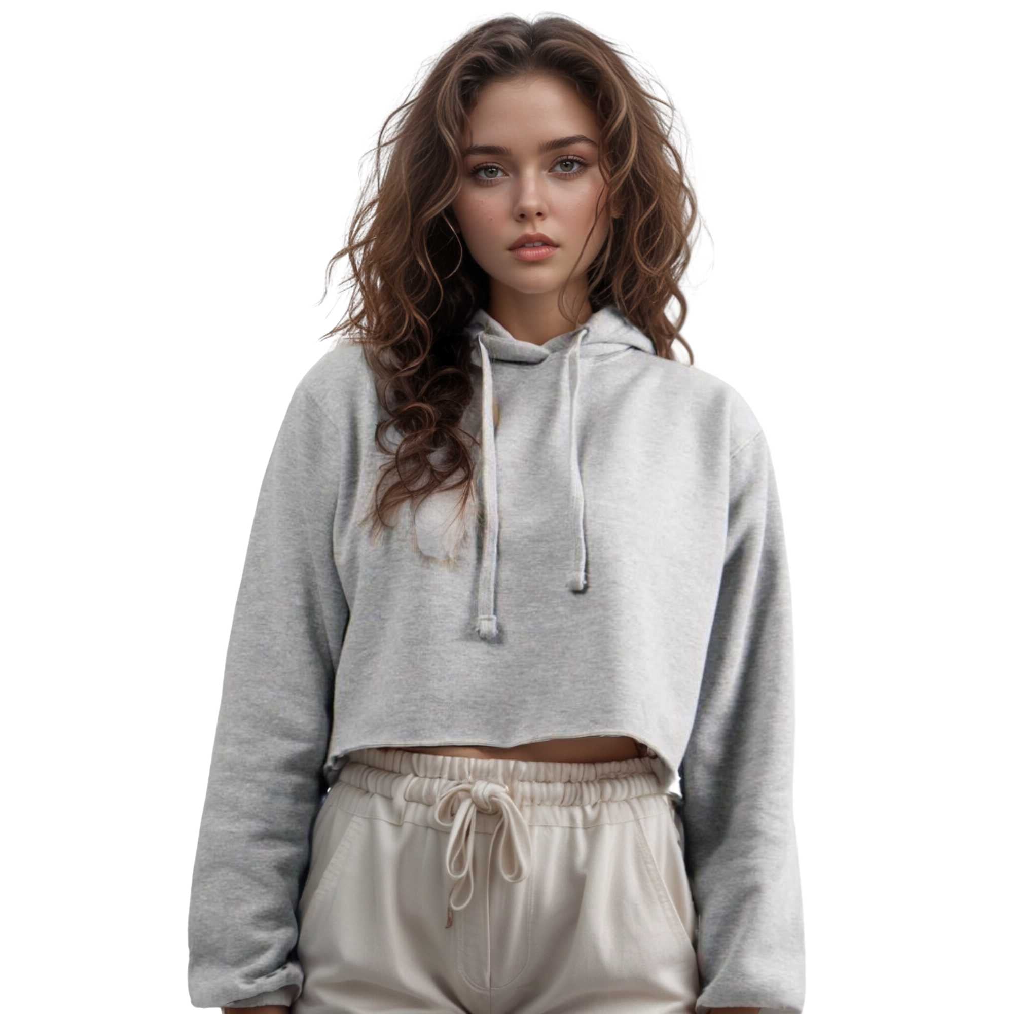Women's Soft Fleece Cropped Hoodie | Timeless Comfort & Style - XS / Gray - www.upstandingapparel.com