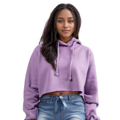 Women's Soft Fleece Cropped Hoodie | Trendy & Vibrant Colors - XS / Lilac - www.upstandingapparel.com
