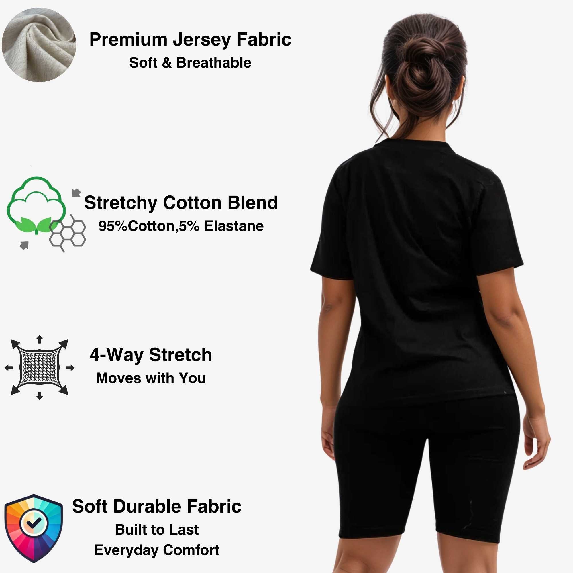 Women's T-Shirt & Biker Short Set | High-Waist, Flexible Fit - XS / Red - www.upstandingapparel.com