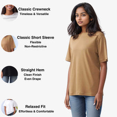 Women’s Ultra Soft Pima Cotton T-Shirt | Luxurious Comfort - S / Camel - www.upstandingapparel.com